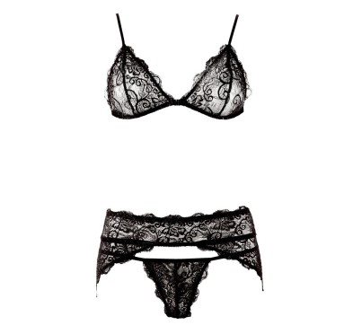 Lace Suspender Set M